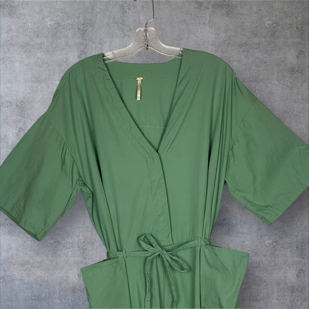 Free People Free est Feels So Right One Piece Sage Green Jumpsuit Womens M